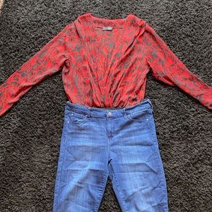 Zara Leopard Print Bodysuit